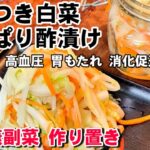 飲み会シーズンも安心！【白菜さっぱり酢漬け】健康副菜/作り置きレシピ常備菜/高血圧/ノンオイル/ダイエット