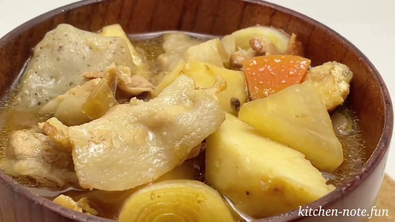 深夜食堂風！豚汁の作り方・レシピ｜野菜たっぷりで栄養満点の料理｜Pork Miso Soup in Midnight Diner