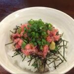 たんぱく質調整レシピ　ネギトロ丼