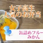 缶詰めフルーツみかんの冷凍保存／高校生女子のお弁当／