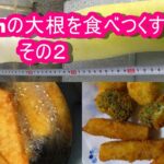 ６０代シニアパート主婦のヘルシー簡単レシピ［大根と野菜２種のフライとおまけのチキンカツ]