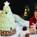 【断面はどうかな?】巨大クリスマスツリーケーキの作り方【きゅうりめし】