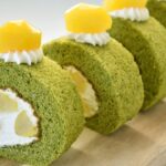 栗と抹茶のロールケーキの作り方☆栗の甘露煮と抹茶を使った和風ロールケーキのレシピ。共立てだから簡単で美味しいロールケーキ! Matcha Roll Cake