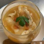 薄味でスープ　味噌を加えてメインディッシュ