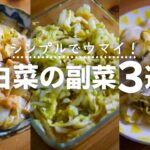 【白菜レシピ】シンプルが一番美味しい！サッと作れて大量消費にぴったりな副菜の作り方