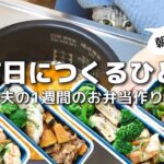【1週間のお弁当作り】お弁当日記vlog #16｜1週間のお弁当｜前日に作る弁当｜手抜き｜夜｜作り置き｜簡単レシピ｜冷凍食品｜主婦2年生