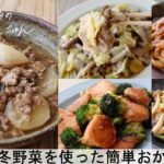 【平日５日間の晩ごはん＃74】冬野菜を使った簡単おかず(料理動画／腸活ごはん／一週間の献立／時短レシピ／簡単レシピ／作り置きおかず／家庭料理／共働き夫婦/丁寧な暮らし/ママレシピ食堂)