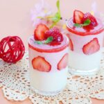【スイーツレシピ】いちごとみるくのムースプリン　Strawberry and milk mousse pudding