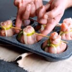 このワンランク上の豚肉レシピにはたっぷり野菜が包まれてる