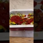 野菜だから実質0カロリー？？ホットプレートだけで作る夜ごはん✨#料理 #レシピ #簡単レシピ #vlog #おうちごはん #ラタトゥイユ