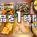 【1時間＋放置】簡単レシピで11品をサっと作り置き！【作り置き実況：86】