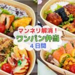 パパッと!美味しいお弁当4日間【Making Bento】蒸ししゃぶの梅味噌和え/鶏の海苔チーズ焼き/鮭のレモン醤油漬け/豚肉の香味ダレ