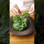 こんなサラダ初めて…!「春菊の桜えびオイルサラダ」レシピ #shorts #shortrecipe