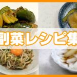 【副菜レシピ集】大根のピリ辛浅漬け/なすときゅうりのからし漬け/蛇腹きゅうりの塩昆布漬け/もやしときゅうりのユッケ