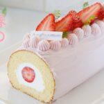 いちごのロールケーキの作り方☆ふわふわの共立て生地といちごチョコクリームが美味しい苺のロールケーキ　ひな祭り・ホワイトデーに♡