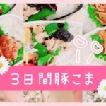 【お弁当記録】安く美味しく🐷✨3日間の豚こまレシピ🌷
