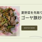 夏野菜レシピの紹介 ゴーヤの豚肉炒め