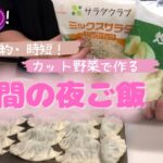 【簡単レシピ】サラダクラブのカット野菜を使った節約主婦の3日間の夜ご飯🍚