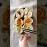 【ロールサンド3種】#shorts #わっぱ弁当 #お弁当の詰め方 #簡単レシピ #超熟ロール