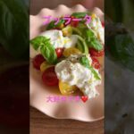 【ブッラータチーズとカラフルトマト】 #野菜ソムリエ #food #旬の食材 #sdgs #簡単レシピ #野菜 #ダイエット #ダイエットレシピ #旬 #salada #japan #cheese