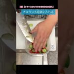 【簡単副菜】火は使いません!切って和えるだけ!【トマトときゅうりのごまおかか和え】#shorts #料理 #レシピ