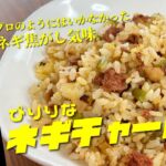 【めんビーフハッシュレシピ】ぴりりなネギチャーハン