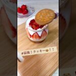 いちごティラミス🍓 #レシピ #vlog #スイーツ #いちご #いちごスイーツ #カフェ  #可愛い #簡単レシピ #ティラミス #簡単おやつ  #お菓子作り