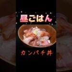 [休日ごはん] ズボラ飯【カンパチ丼】 #飯テロ #グルメ #男飯 #ズボラ飯 #おうちごはん #簡単レシピ #shorts