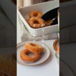 【かりふわ！簡単米粉ドーナツ】#米粉レシピ #グルテンフリー#ダイエットスイーツ　#手作りおやつ#ドーナツ　#shorts