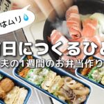 【1週間のお弁当作り】お弁当日記vlog #26｜1週間のお弁当｜前日に作る弁当｜手抜き｜作り置き｜簡単レシピ｜冷凍食品｜主婦2年生