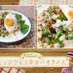 お手軽!プロ技レシピ・夏野菜たっぷり!ピリ辛ガパオライス(駅テレマルシェ/2023年7月15日)