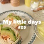 #25 主婦歴４年🐥ゆる無添加暮らしのレシピ/今年の夏の定番副菜で夫のお弁当🍆🥒🍗/米粉入りザクザクショートブレッドを自己流で作ってみる🍪