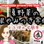 夏野菜で常備菜 無限やみつきシリーズ厳選3レシピ❣️火を使わない簡単レシピで作り置き/ズッキーニ/ナス/ きゅうり/パプリカ Summer vegetables 3recipes