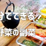 【5分で作れる】夏野菜たっぷり簡単副菜5品｜手間なし作り置きレシピ