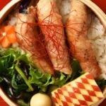 【簡単！お弁当づくり】茄子の肉巻き弁当／Pork & Eggplant Rolls Bento