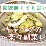 【キャベツレシピ】暑い夏に冷んやり副菜レシピ♪