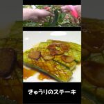 【世界一】カロリーの低い野菜を使ったステーキ。きゅうりのステーキレシピ