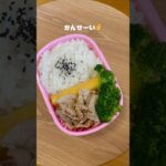 生姜焼き弁当です〜🍙 #vlog #お弁当 #ずぼら飯 #ひとりごはん #自炊 #毎日弁当 #簡単レシピ #ずぼら弁当 #おかずレシピ