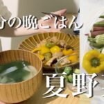 【夏レシピ】夏野菜を使って、2日分の夜ごはん作る【同棲カップル】