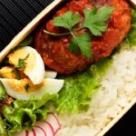 【簡単！お弁当づくり】煮込みハンバーグ弁当 / Stewed Hamburger Steak Bento