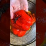 まるで果実。最高に美味いパプリカの食べ方。（作り方は動画とコメントでも詳しく解説しています） #夏野菜 #簡単レシピ #ダイエット