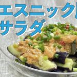 【めんカオマンガイレシピ】なすのエスニック風サラダ