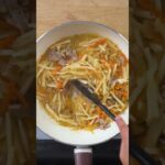 春野菜とあさりの春雨炒め