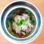 冷たいツナキムチうどん【スープジャーレシピ】