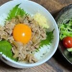 5分で簡単夜ごはんのための牛丼の作り置き冷凍／時短レシピ