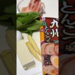 九州豚肉豆腐野菜蛋拉麵｜ 快速晚餐簡單煮開心吃｜ASMR Cooking diary｜Vent  #shorts #cookingvideo #foodvlogs #下廚 #懶人料理#拉麵