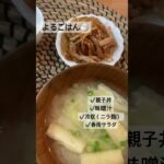 【よるごはん】親子丼の日🐔🥚#醤油麹レシピ #親子丼 #春雨サラダ #よるごはん #おうちごはん #shorts