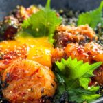 海鮮キムチ丼。自家製のキムチの素で作る海鮮キムチ丼の作り方。