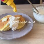 ふわふわスフレパンケーキ作り方！#おすすめ #スイーツ#カフェ#スイーツレシピ#お菓子#お菓子作り#クッキング#cooking#スイーツ男子#レシピ#tiktokグルメ#グルメ#おやつ#食テロ#簡単