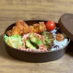 簡単お弁当作り／チキンかつ弁当／副菜2品
